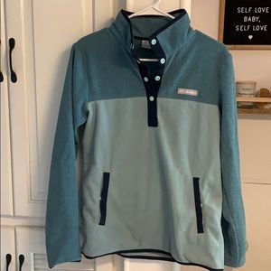 Columbia Two Tone Fleece Pull Over Sweater